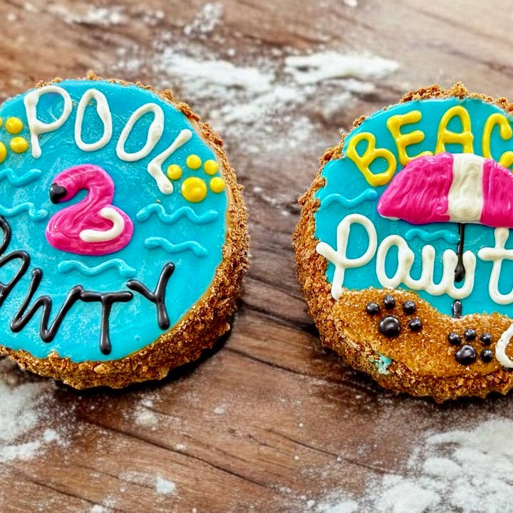 Summer PAWty Cake dog treats for wholesale by YumYum4DOGS