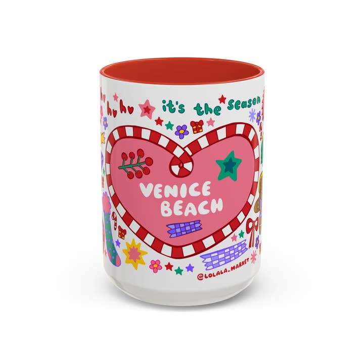 Holiday Mug - Venice Beach (15oz) for wholesale by LOLALA
