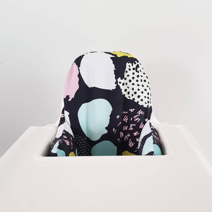 Highchair cushion cover black for wholesale by Ari Collective