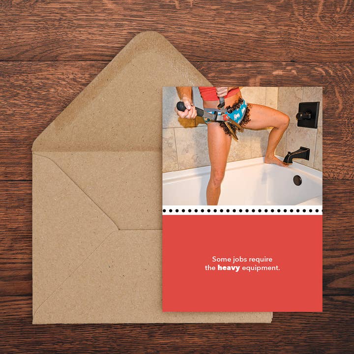 Heavy Equipment Card for wholesale by Tiny Hands Productions