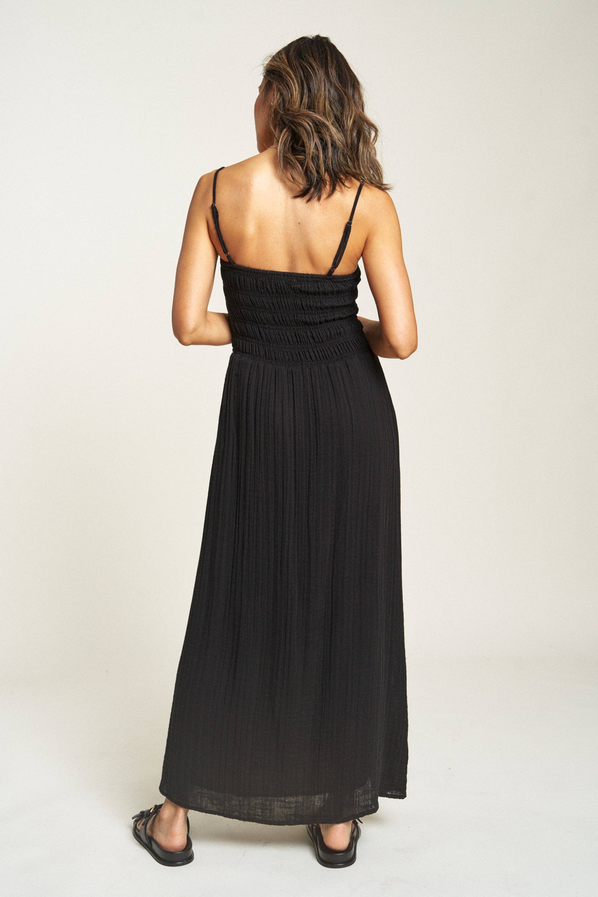 Maybrook Summer Maxi Dress, Black for wholesale on Faire5