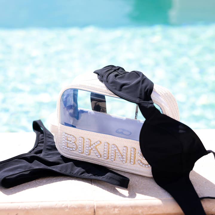 Shiraleah - Wholesale Pouch - Women's - PEARL "BIKINIS" ZIP POUCH