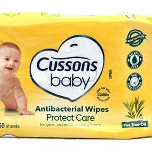 Toallitas Antibacterianas Cussons Baby Protect & Care, 50 Unidades para venta al por mayor de EcoQuality