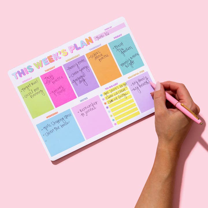 Taylor Elliott Designs - Wholesale Planner - Weekly Planner - "This Week's Plan" - 52 Sheets