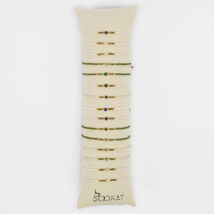 By Sookay - Wholesale Beaded Bracelet - handmade round stone bracelet