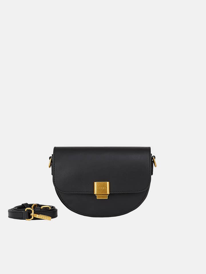 Smooth leather half moon shoulder bag -Juse like a cloud for wholesale by PÖ&ME