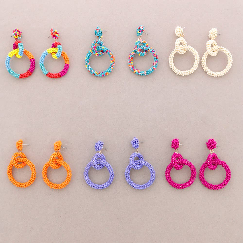 Sonata - Wholesale Dangle Earrings - Triple Ring Bead Earrings1