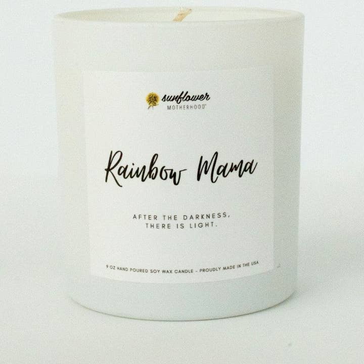 Sunflower Motherhood - Wholesale Jar/Filled Candle - Rainbow Mama Pregnancy Loss Candle | Miscarriage, Grief Gift