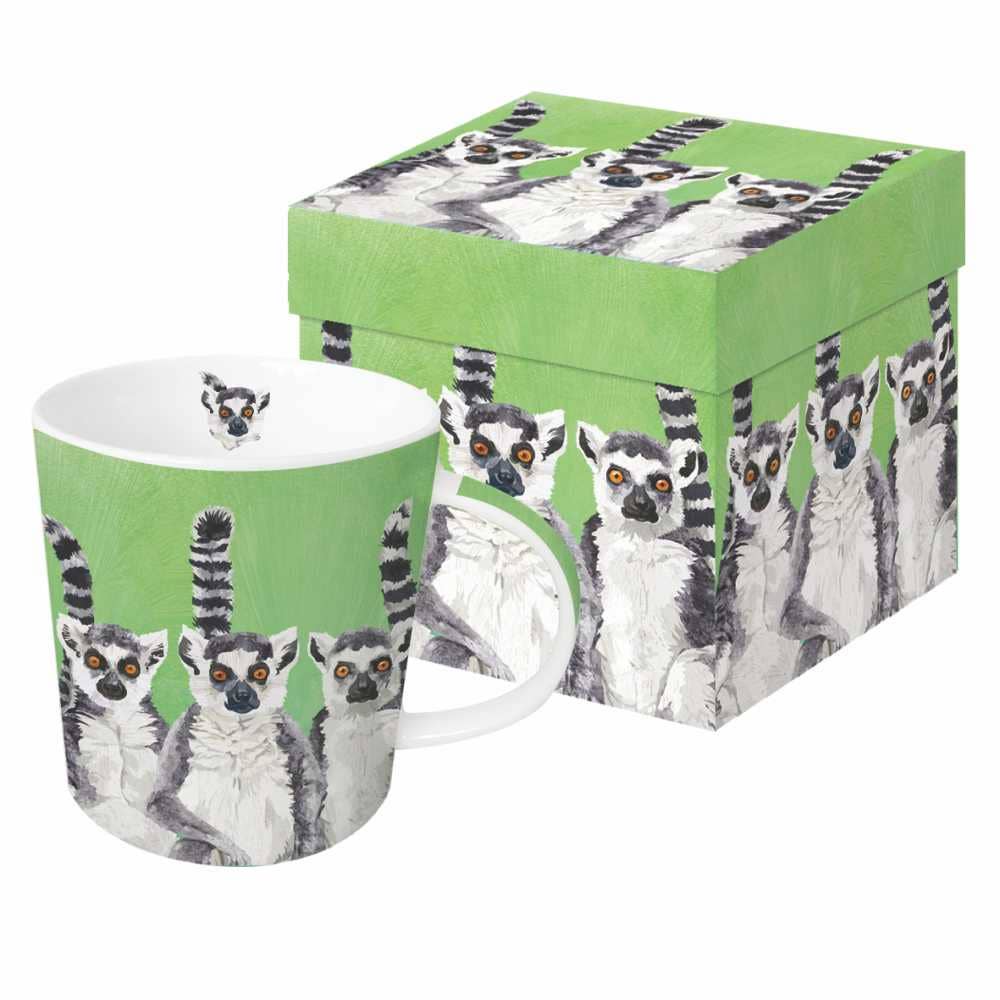 Paperproducts Design • Ambiente - Vente Tasse à café - MUG DANS COFFRET CADEAU - LÉMURIEN AMIGOS0