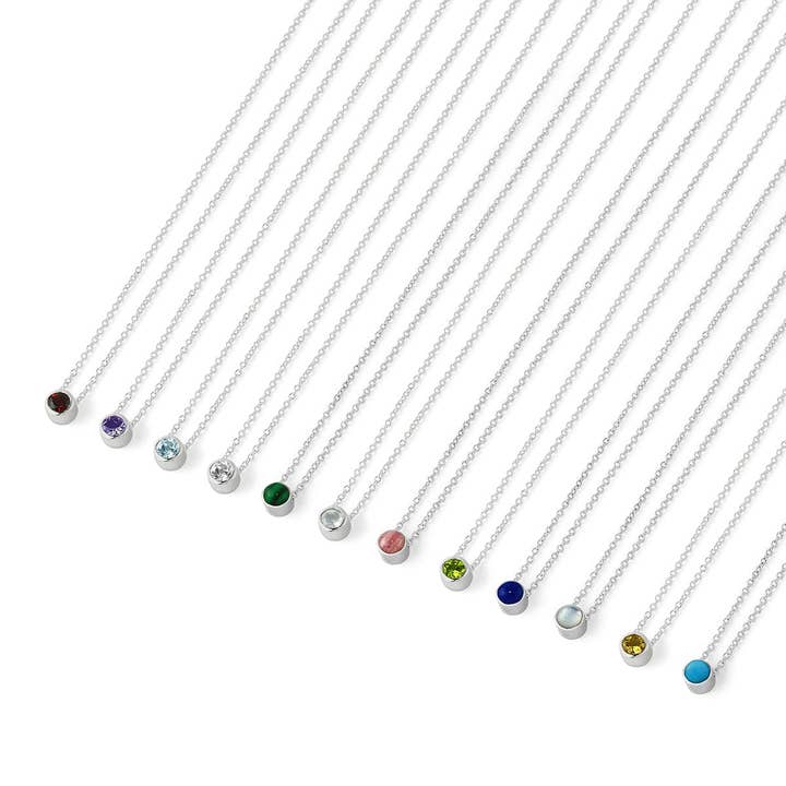 Belle Birthstone Halskette (NA 9037) für den Großhandel von Boma Jewelry