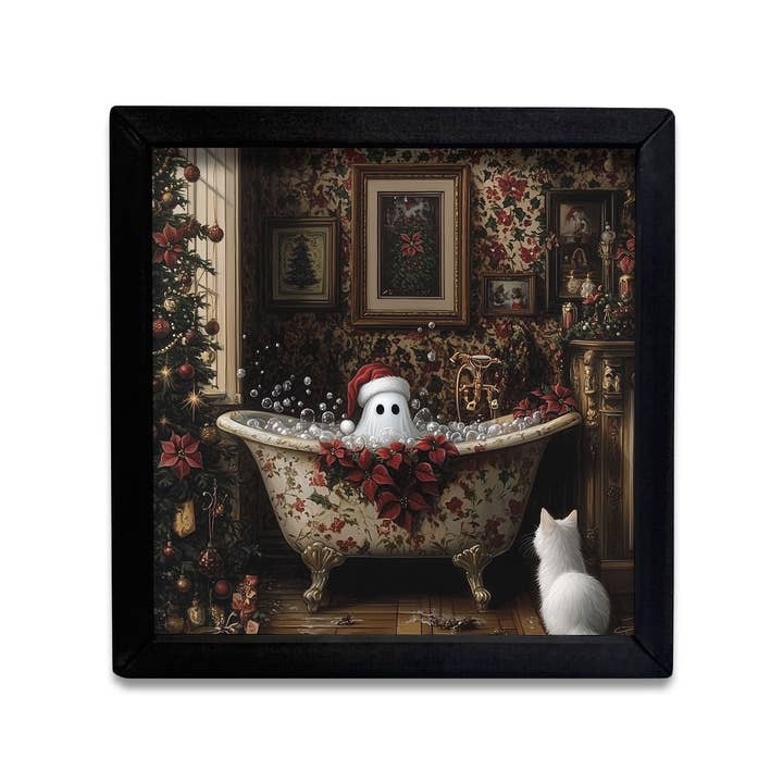 HMK295 Caixa de Natal Vintage com Moldura por atacado de JanMichaels Art & Home