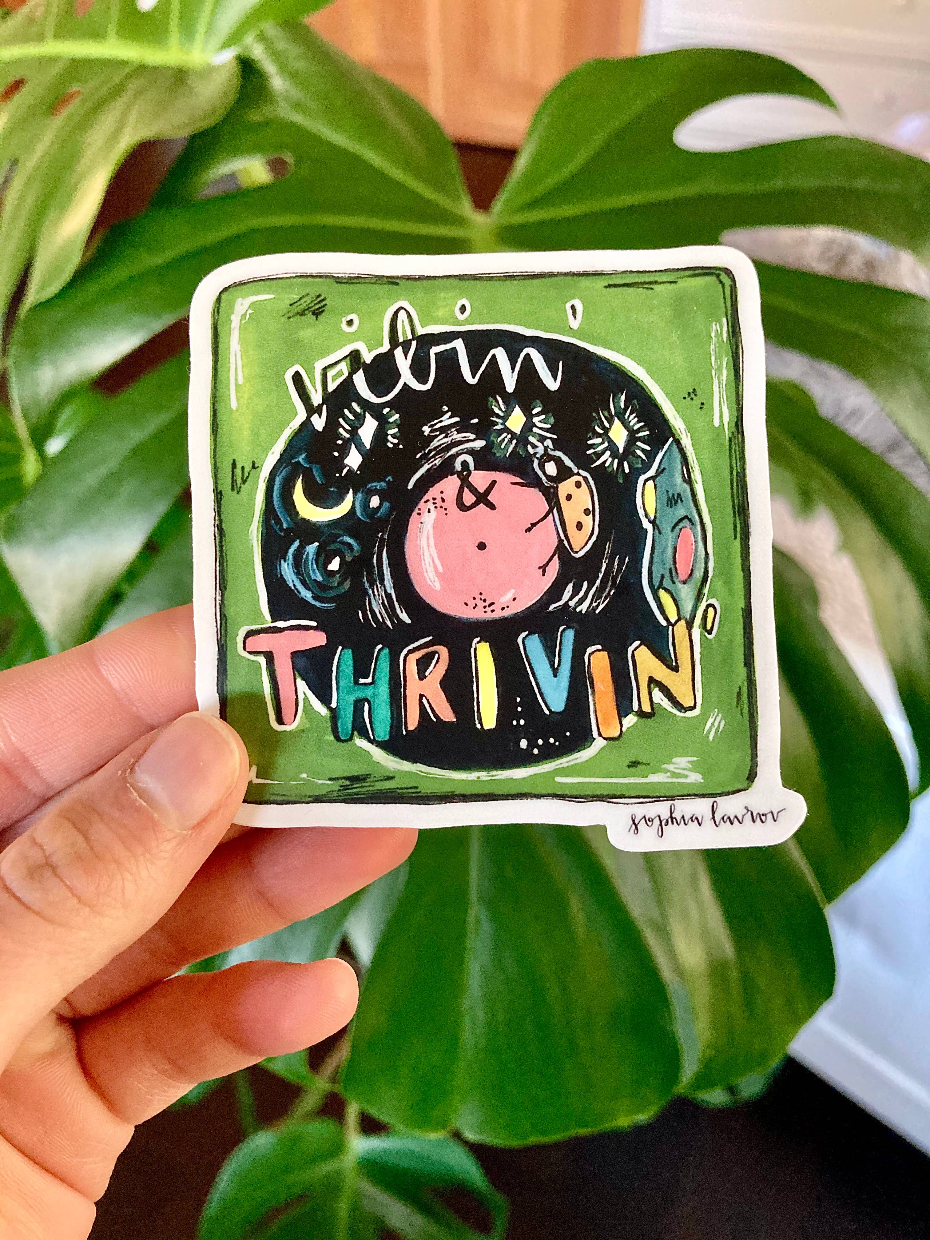 Sophia Lavrov - Wholesale Sticker - Vinyl Record Watercolor Vinyl Sticker - Sophia Lavrov1