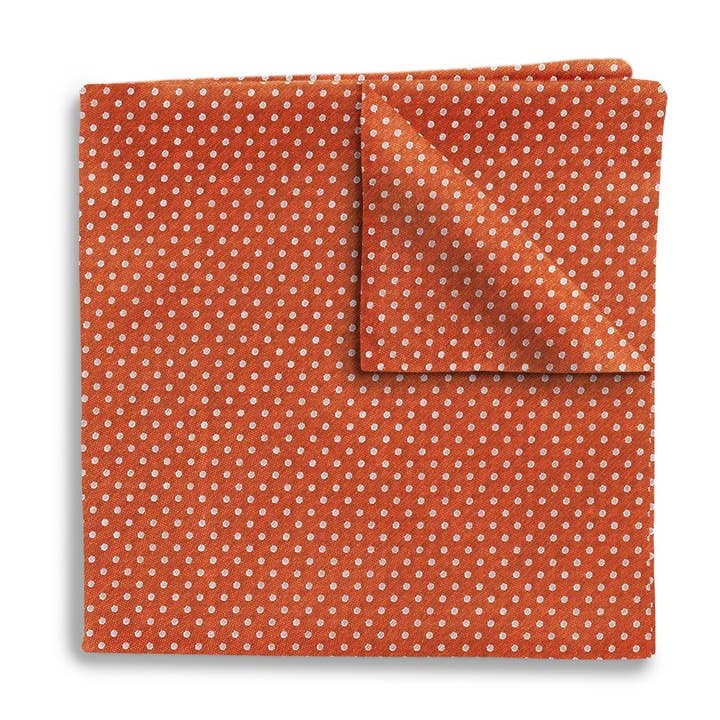 Oriel Sienna - Pocket Squares for wholesale by Beau Ties of Vermont