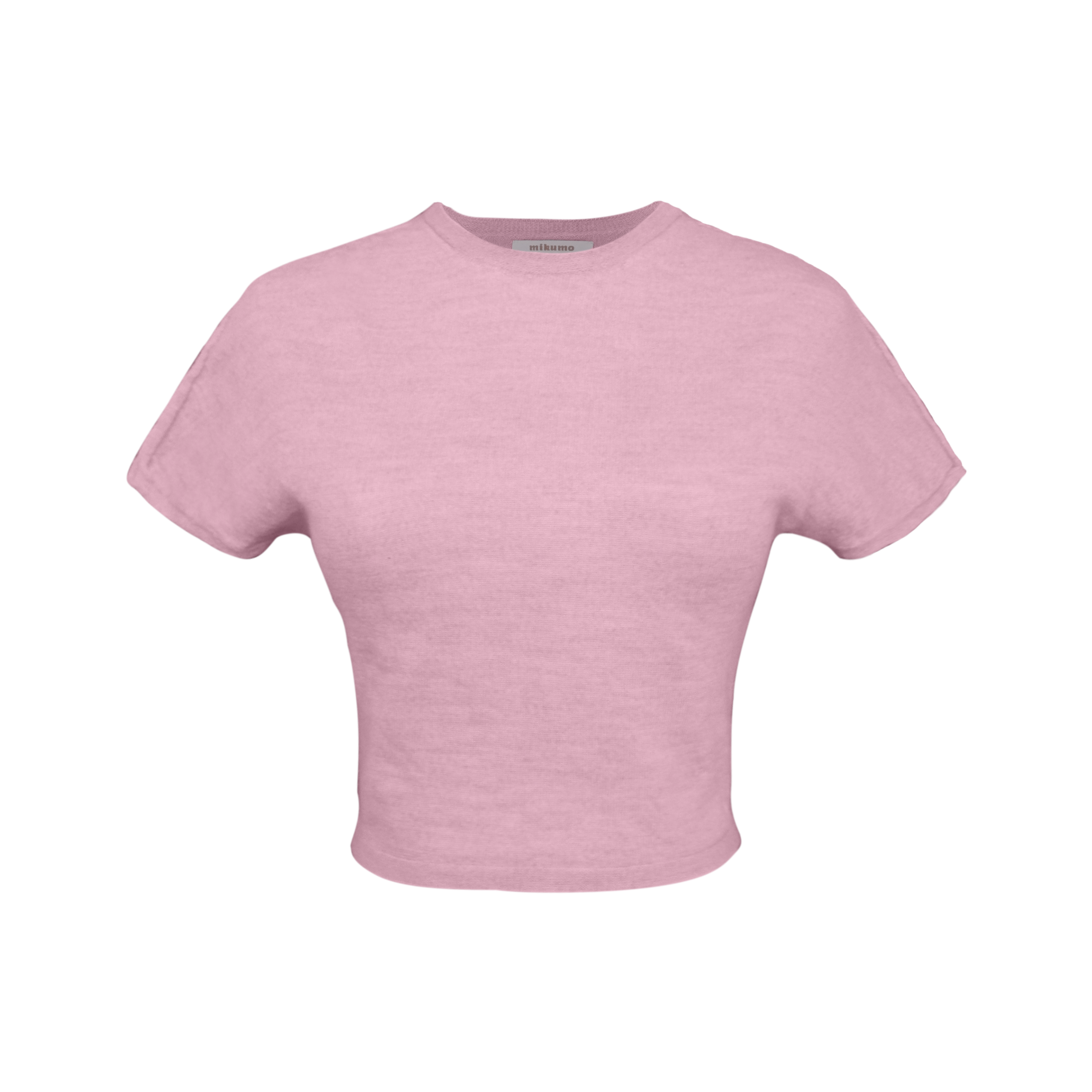 Maison Mikumo - Wholesale T-Shirt - Women's - Mika Merino Cropped Tee - Sakura0