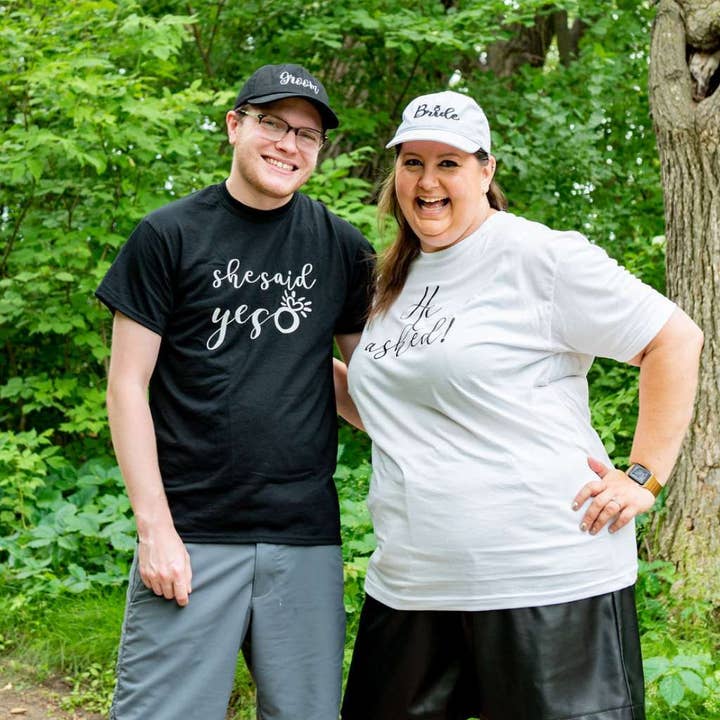 DSY Lifestyle - Wholesale Baseball Cap - Unisex - Bride & Groom Baseball Hat Set
