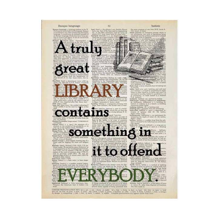 A truly great library | Dictionary Print | Vintage Book Art  and other Purchase Wholesale our little library. Free Returns & Net 60 Terms on Faire trending on Faire.