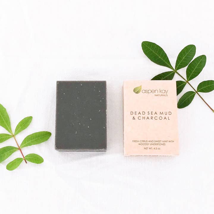 Dead Sea Mud & Charcoal - Bar Soap for wholesale by Aspen Kay Naturals