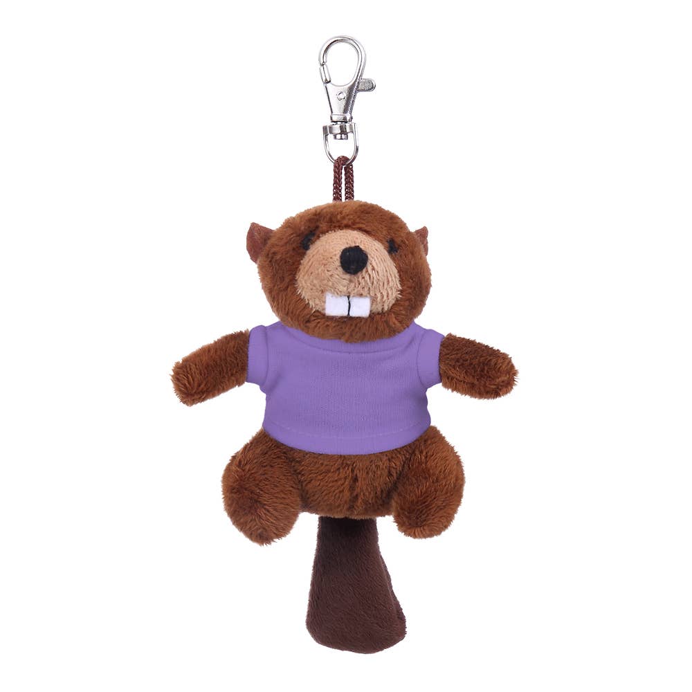 Plushland - Wholesale Keychain - Unisex - 4" Keychain - Beaver with customized shirt8