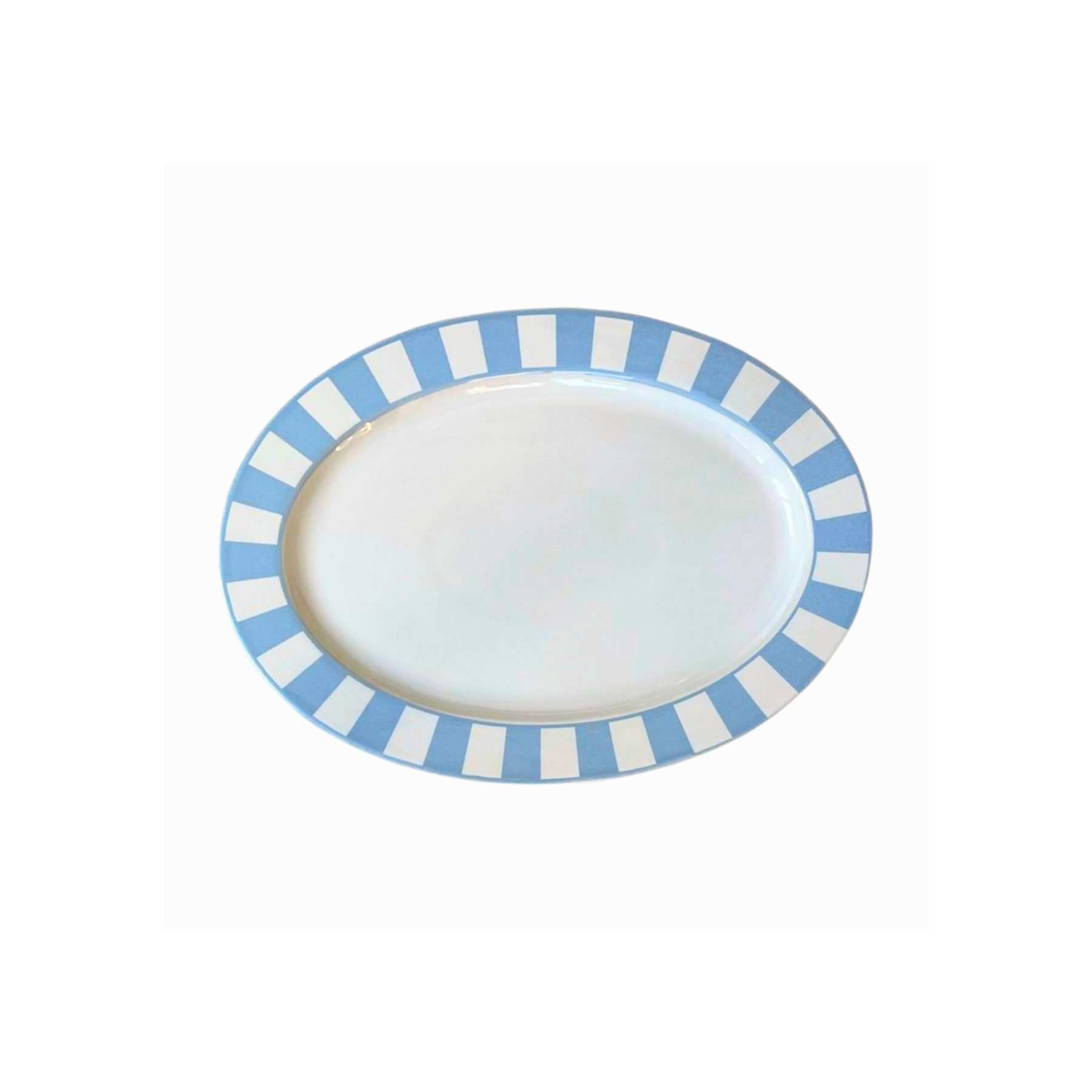 The Lino - Vendita all'ingrosso Piatti da portata - Piatto da portata ovale Essentials Acqua-White 17"0