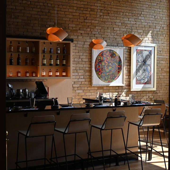 Traum - Wood Lighting – wholesale Chandelier/hanging light – Summer Decor UFO Pendant crafted with Natural Wood Veneer15