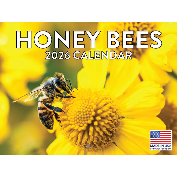 Honey Bee Calendar 2026 Bees Monthly Wall Calender 12 Month for wholesale by 2026 Calendars