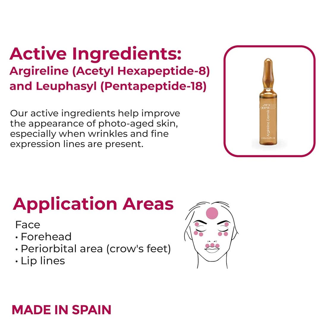 SlimSpa The Body Care Specialists - Wholesale Facial Serum/Concentrate - Argireline Ampoules (DERMIK)1