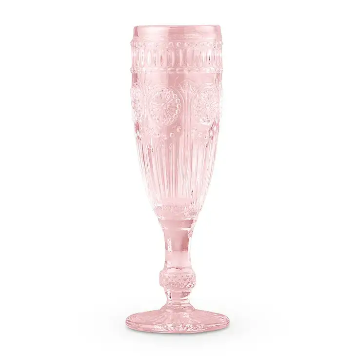Weddingstar Inc. - Wholesale Champagne Flute - Vintage Style Pressed Glass Champagne Flute0