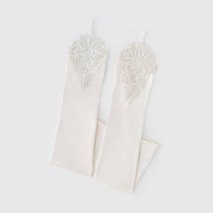 BABEYOND - Wholesale Gloves - Women's - 17.7'' Finger Loop Satin Stretchy Gloves