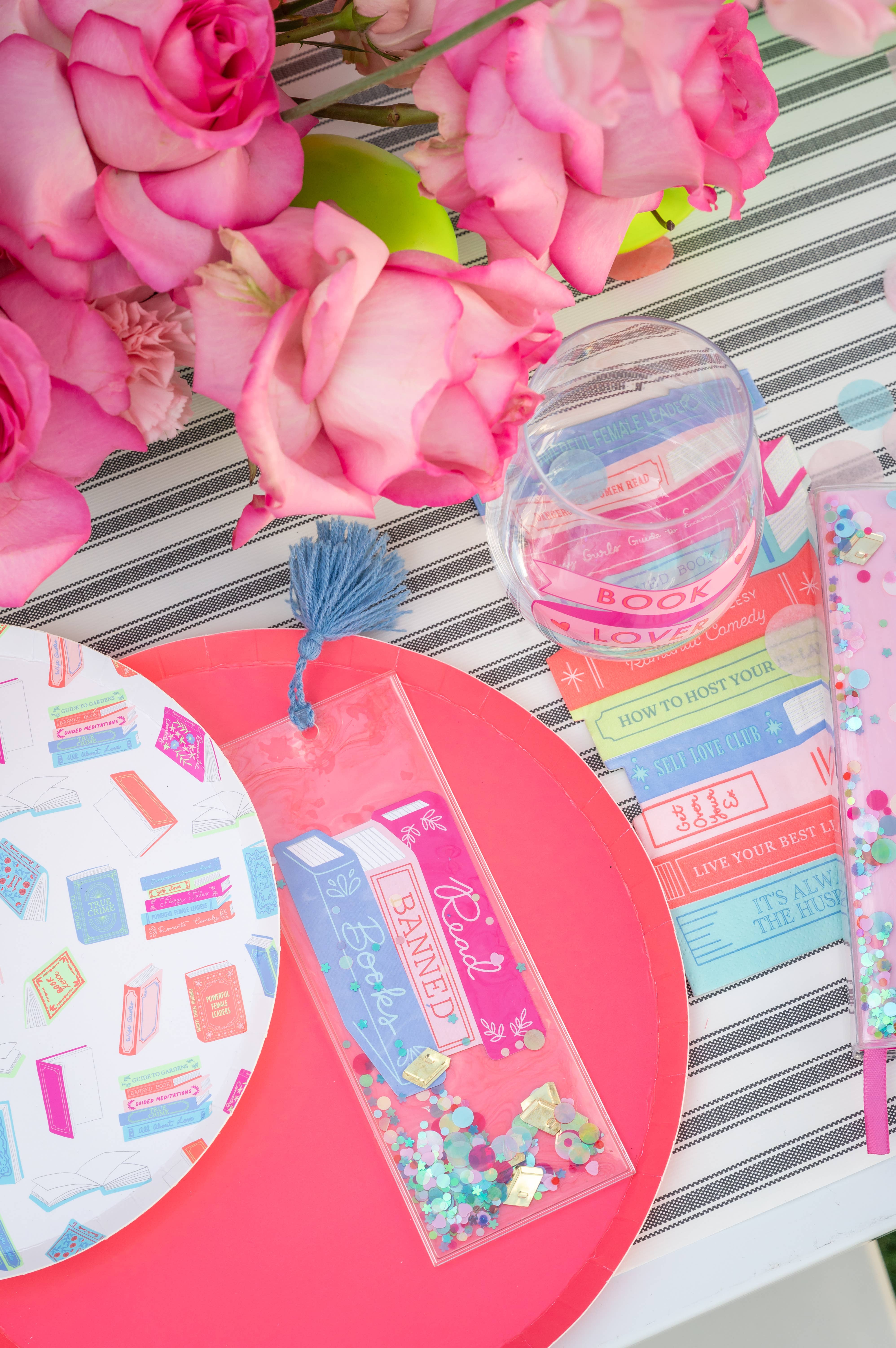 Jollity & Co. + Daydream Society - Wholesale Bookmark - Book Club "Read Banned Books" Confetti Bookmark1