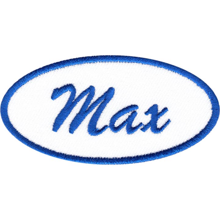 Square Deal Recordings & Supplies - Wholesale Patch - Patch - Mechanic Name Tag - "Max" - Retro Style