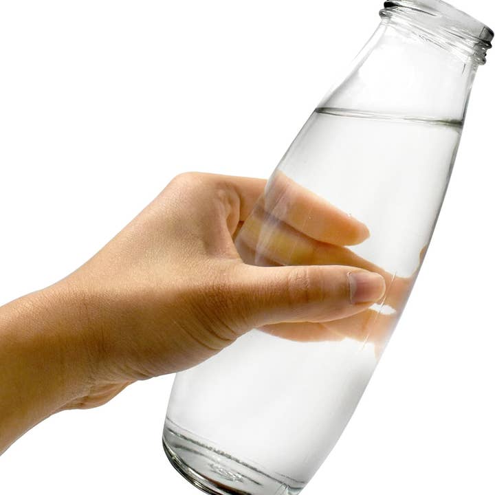 Jara Trading – wholesale Milk/juice bottle – volila Glass Milk Bottles with Lids - 500ml Glass Bottles with Lids, Labels, and Pen - Reusable Milk Bottle for Juices, Dressings, Sauces, Beverages, Decoration and Storage6