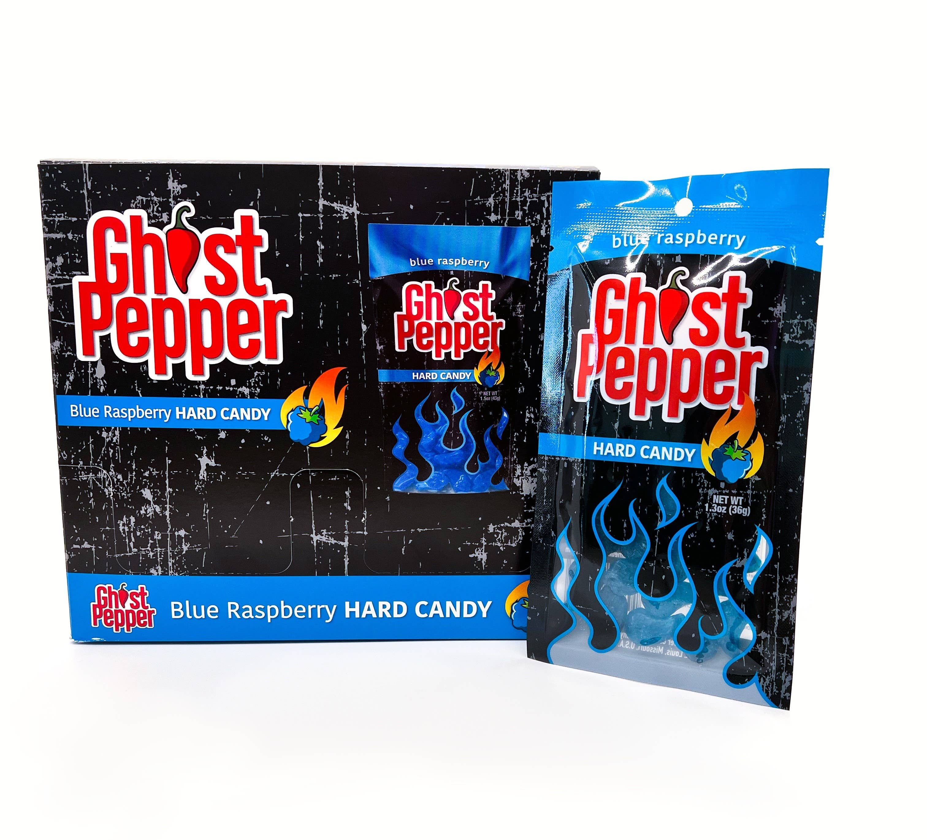 Mikey V's Foods - Wholesale Hard Candy - Ghost Pepper Hard Candy Blue Raspberry2