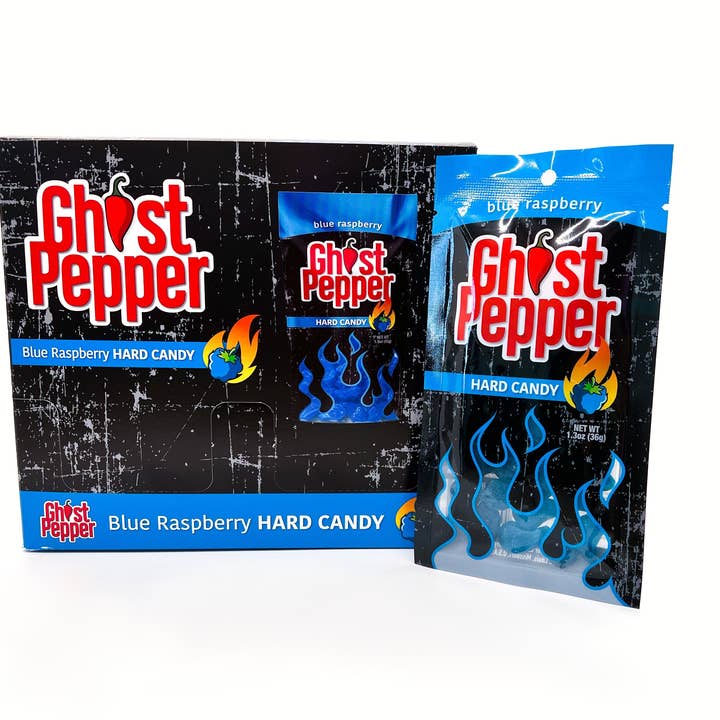 Mikey V's Foods - Wholesale Hard Candy - Ghost Pepper Hard Candy Blue Raspberry2
