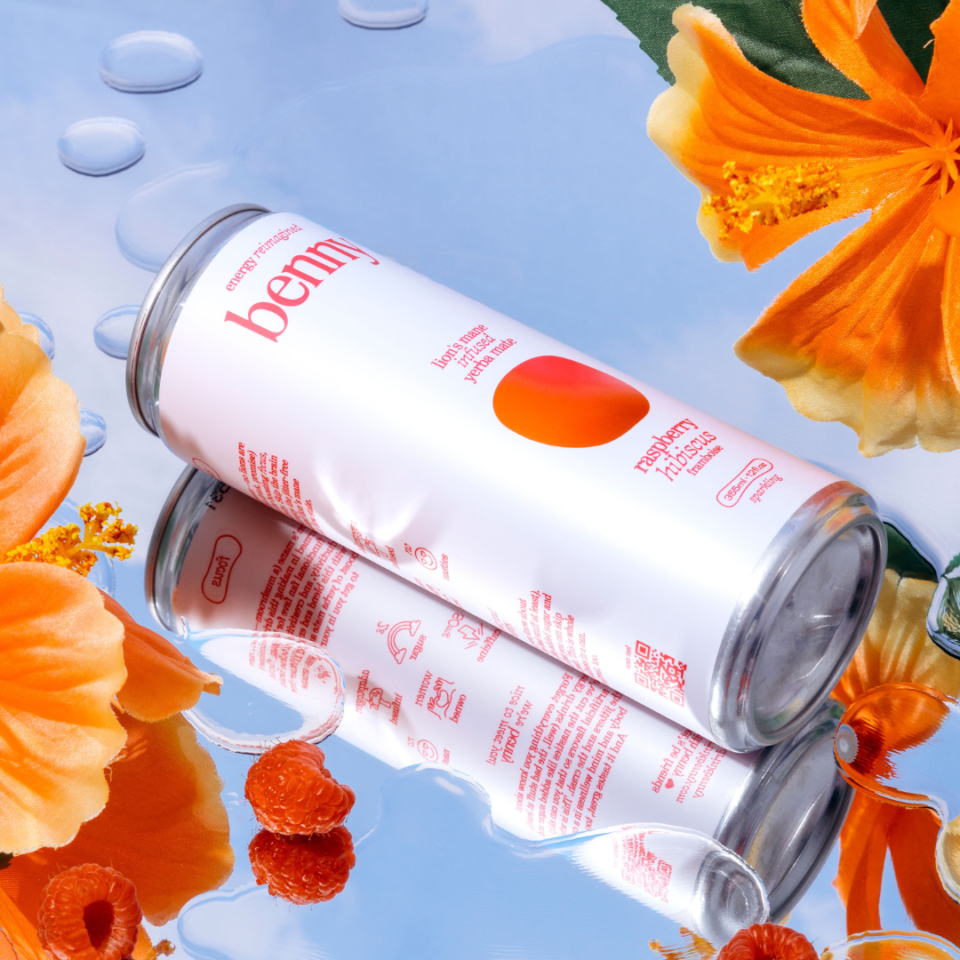 Benny - Wholesale Non-Alcoholic Aperitif/Mocktail - 4-Pack Raspberry Hibiscus Yerba Mate Energy Drink2