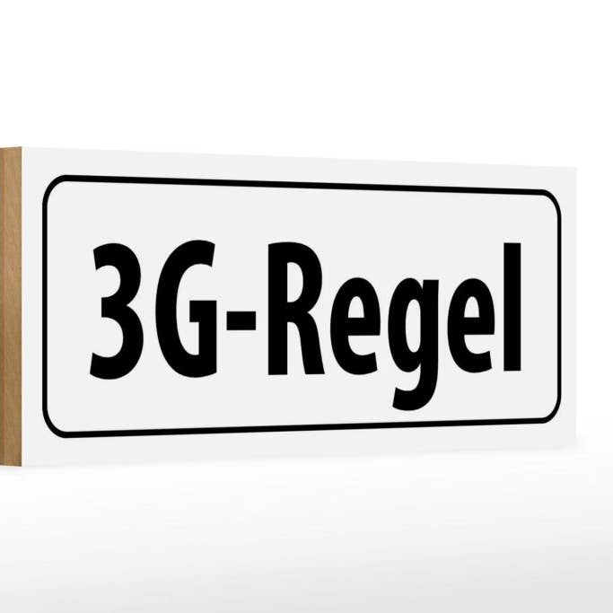 Femer - Wholesale Sign - Wooden sign note 27x10 cm 3G rule wooden decorative sign wooden sign
