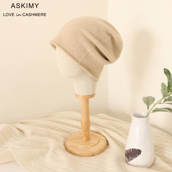 elenomad - Wholesale Beanie - Unisex - 100% Pure Cashmere Unisex Slouchy Beanie – Luxurious Comfort for Any Season