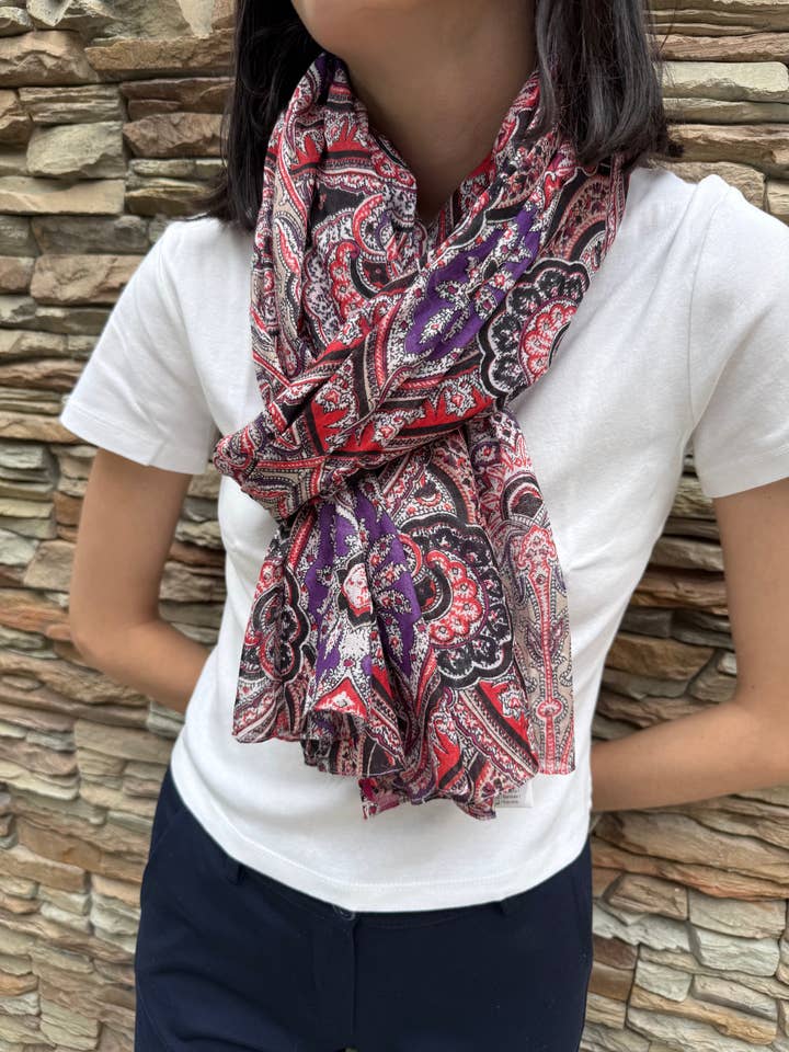 Cotton Scarf - Timeless Elegance - Unisex for wholesale by Maison Unik Accessoires