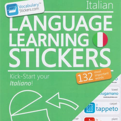 VocabularyStickers.com - Wholesale Sticker - 🇮🇹 Italian Language Learning Stickers