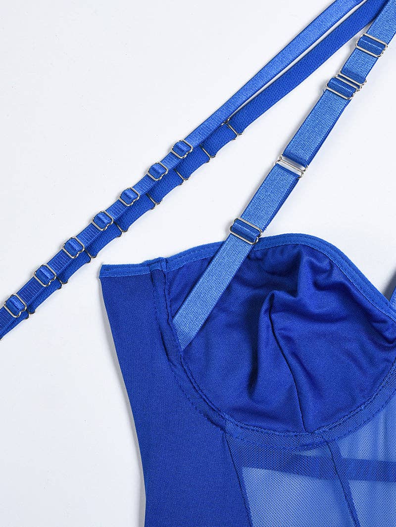 Tourtiwi - Wholesale Lingerie Bodysuit - Women's - Sexy Mesh Halter Lingerie Bodysuit42