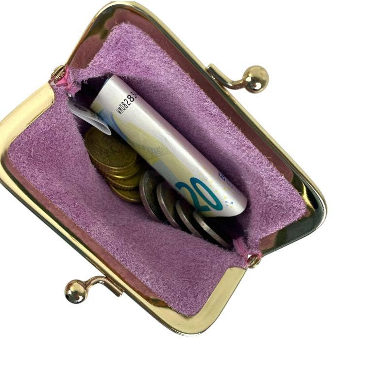 Chenson & Gorett - Wholesale Coin Purse - Women's - Italian Leather Wallet with Click and High Quality. Grain9