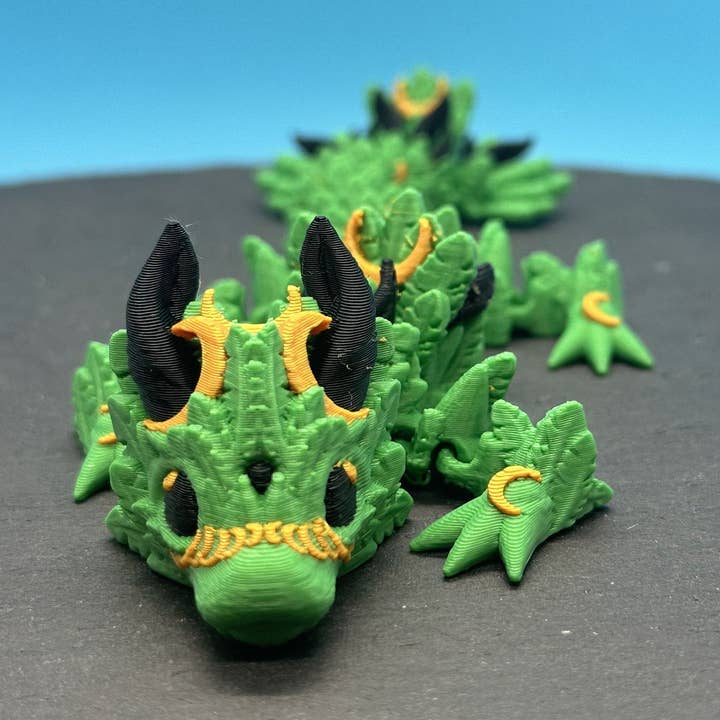 Lunar Dragon, Flexi Dragon for wholesale by 3DHotShop