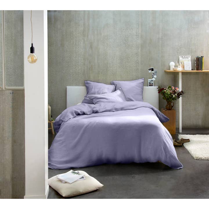 Conjunto de Capa de Edredão 3pcs Linho Lavado 160g Mineral por atacado de BATON ROUGE