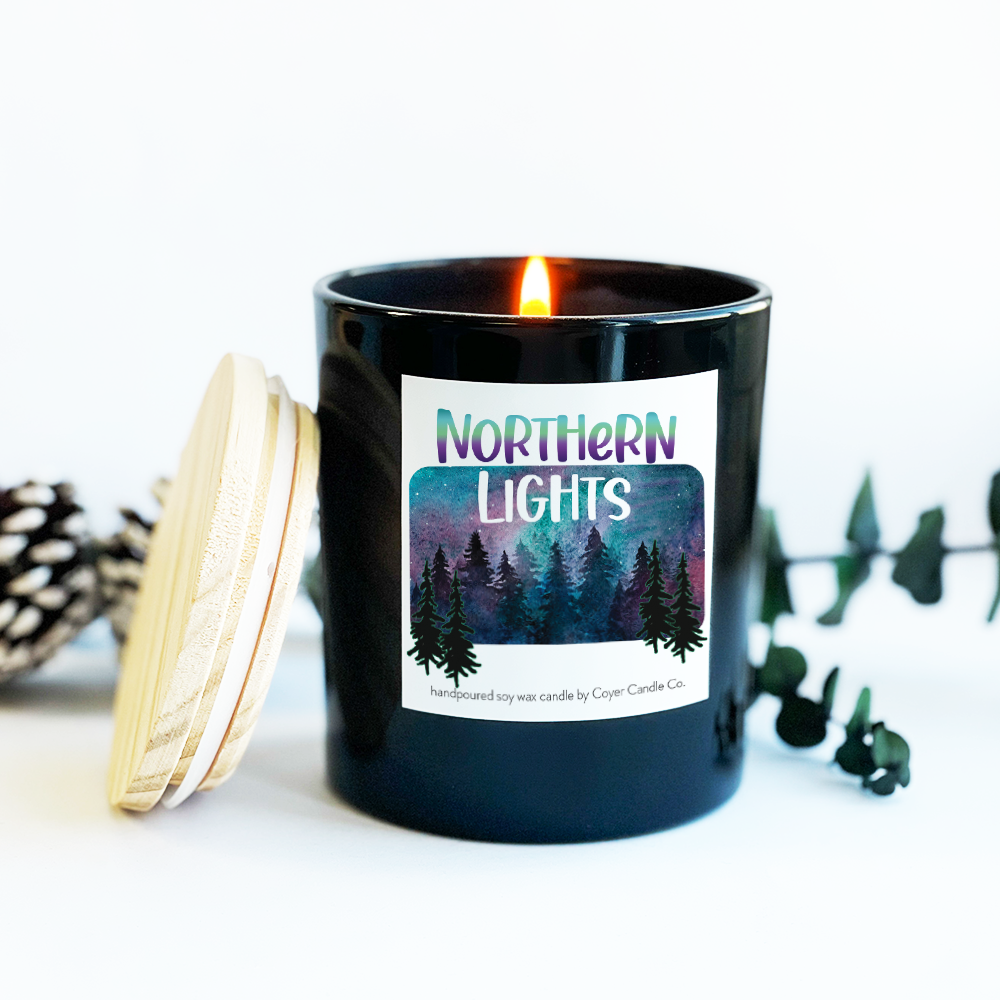 Coyer Candle Co. - Wholesale Pot/gevulde kaars - Kaarsenpotten van 11 oz - Noorderlicht0