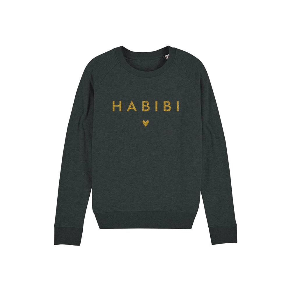 Tshirt Corner - Wholesale Graphic Sweatshirt - Women's - Habibi Women's Glitter Sweatshirt1