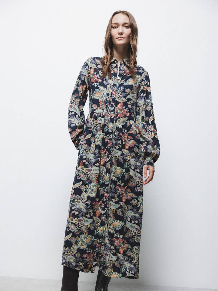 Abito Camicia Stampato (405583-188) per la vendita all'ingrosso da parte di Lanidor