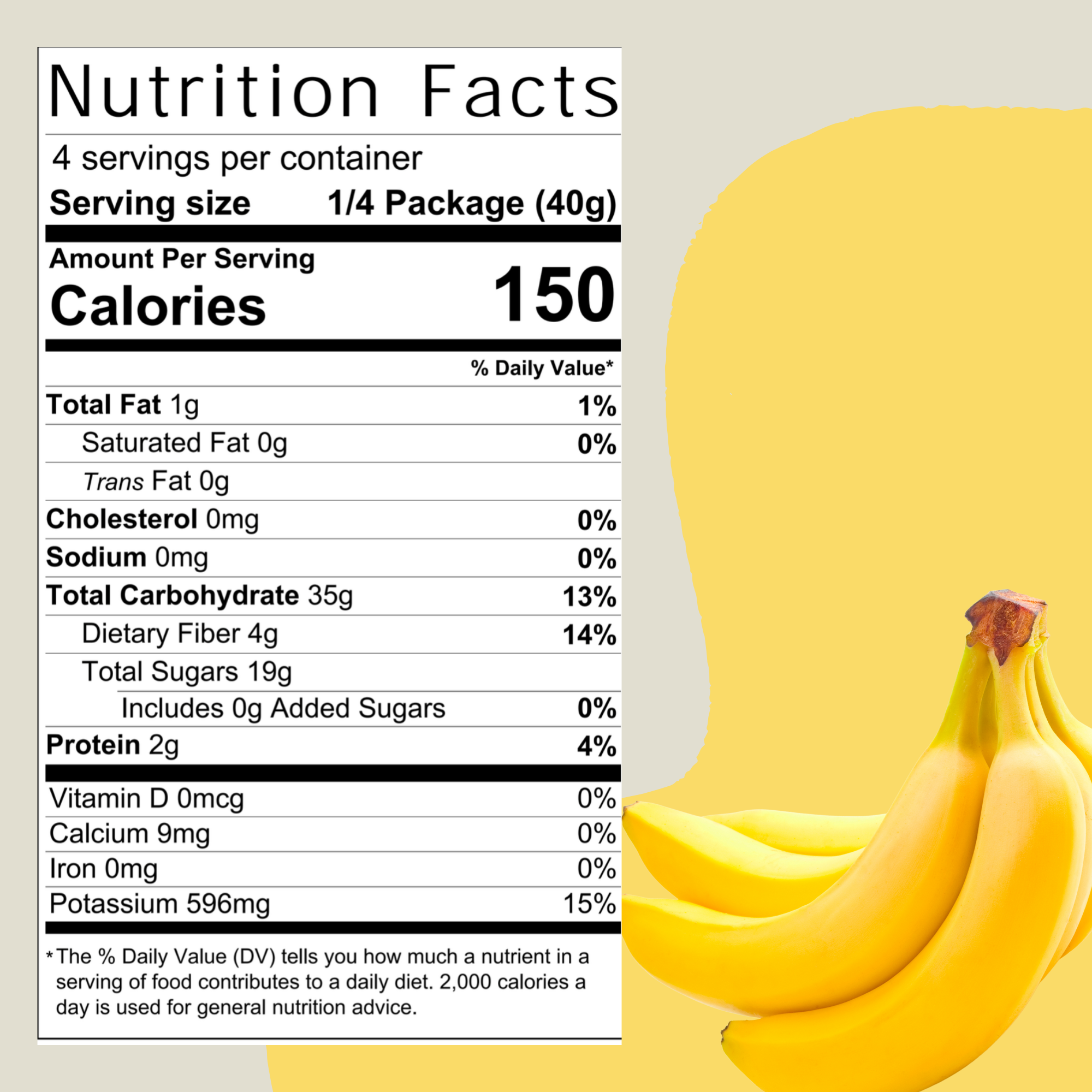 Sol Simple - Wholesale Dried/Dehydrated Fruit - Regenerative Organic Certified Solar Dried Banana - 3oz3