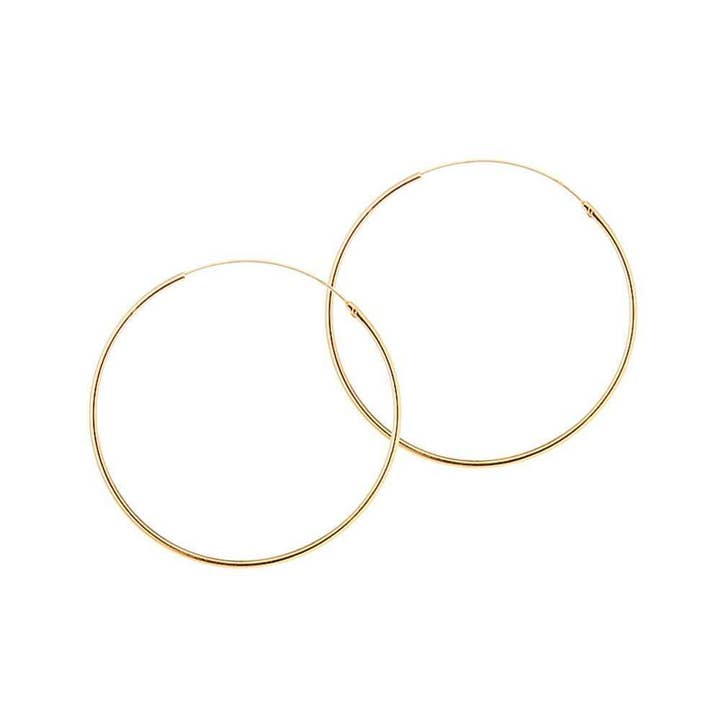 Juulry – wholesale Hoop-örhängen – Guldpläterade Hoop-örhängen 25 MM 1,2 MM