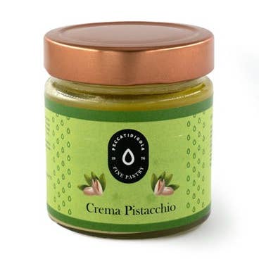 Siciliaanse pistache smeerpasta voor wholesale door PECCATI DI GOLA 1976