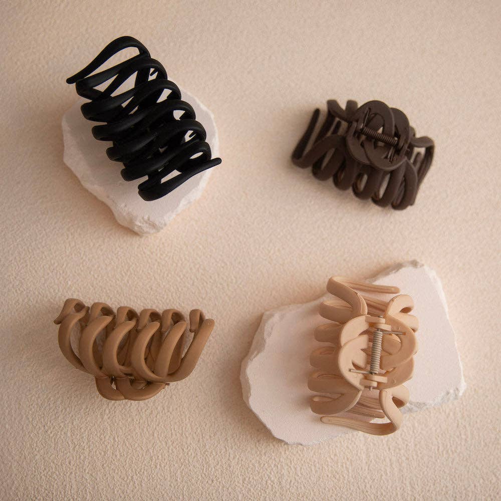 Headbands of Hope | One Purchased One Donated – Clips para cabelo - Mulher por atacado – Clara de Cabelo Fosca em Forma de Garra Octopus – Preto6