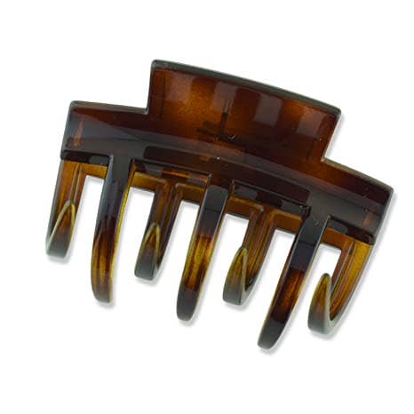 Parcelona French Jumbo Wide Medium Hair Claw Clips(Tortoise Shell Brown) for wholesale by Parcelona
